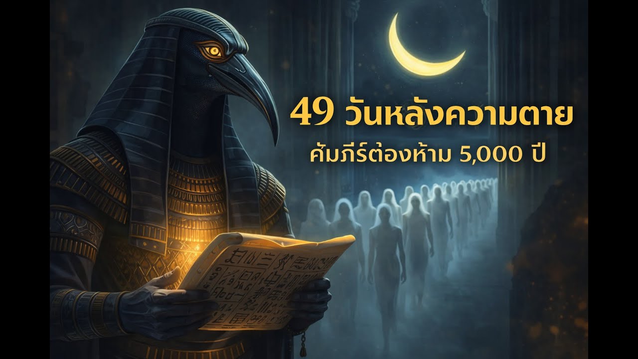 คัมภีร์อียิปต์โบราณอายุ 5,000 ปี บันทึก 49 วันแรกหลังความตาย   by Thoth