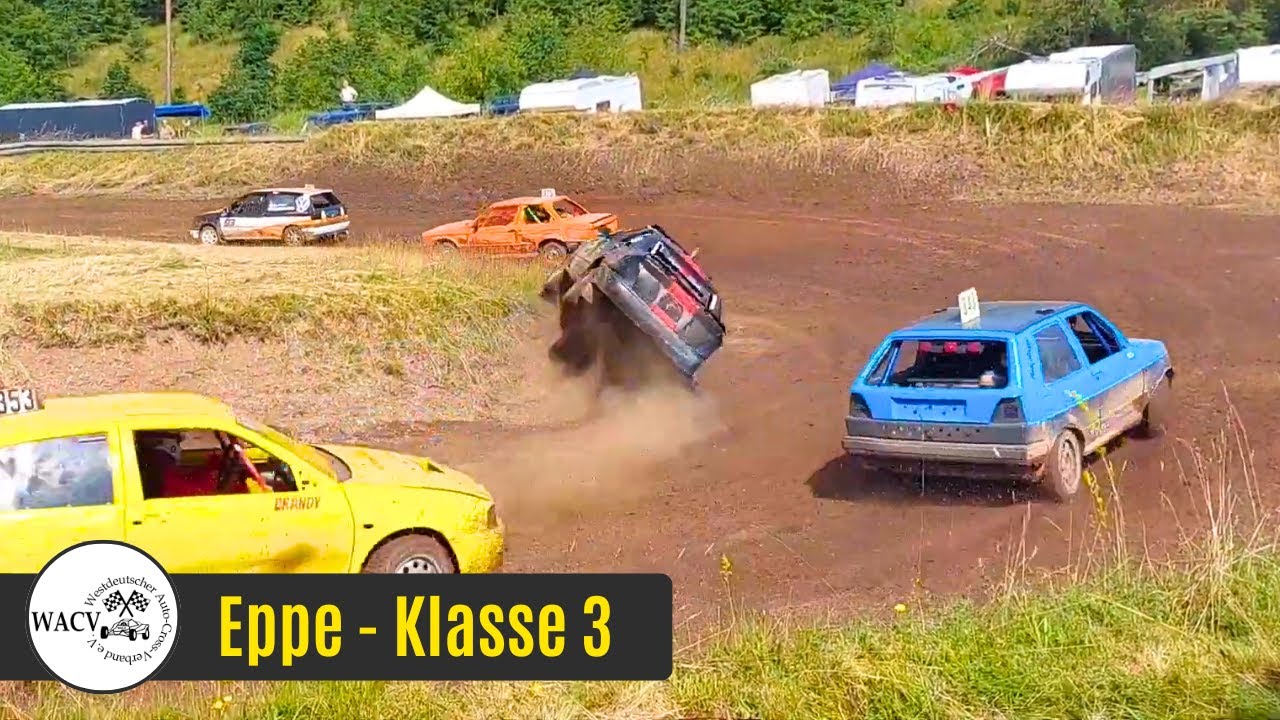 AUTOCROSS Eppe (D) 2024 - Klasse 3 WACV: Alle Läufe mit Überschlag (HD)