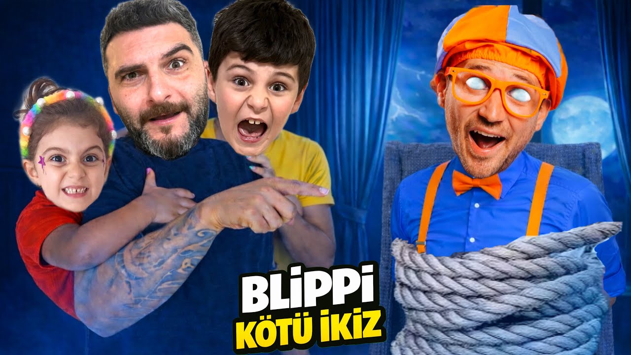UTKU ASEL ! BLİPPİ KÖTÜ İKİZİ EVİMİZE GELDİ HER YERİ DAĞITTI NE YAPACAĞIZ !!