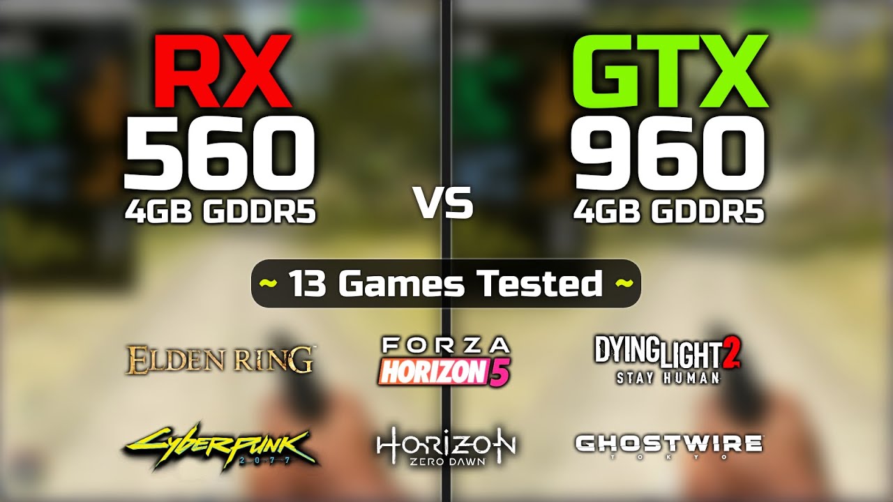 RX 560 vs GTX 960 4GB | 13 Games Tested