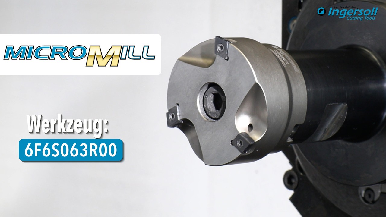 MicroMill. Schlichtfräser 6F6S. #präzisionswerkzeuge #TechVideo #IngersollWerkzeuge
