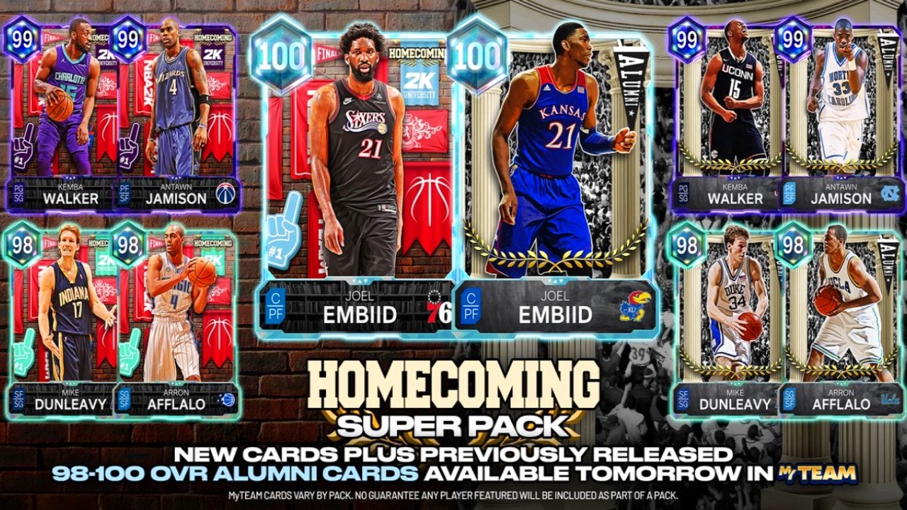 100 OVR EMBIID, DM ANTAWN COMING TOMORROW IN HOMECOMING SUPER PACKS! NBA 2K26 MYTEAM