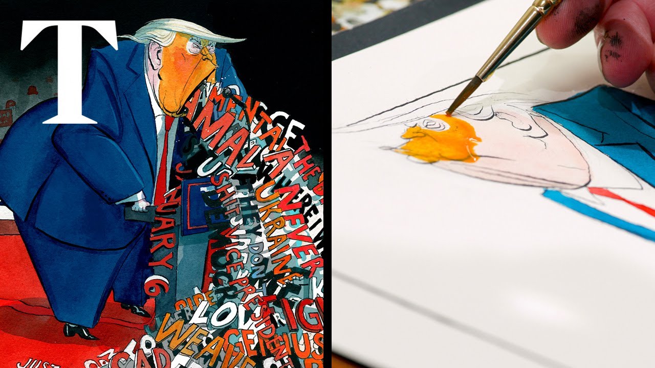 How I draw Donald Trump: The Times political cartoonist