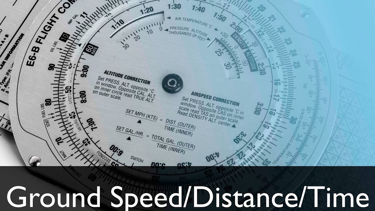 Tutorial | E6B Flight Computer (Calculating Ground Speed, Distance & Time) | Lesson #3