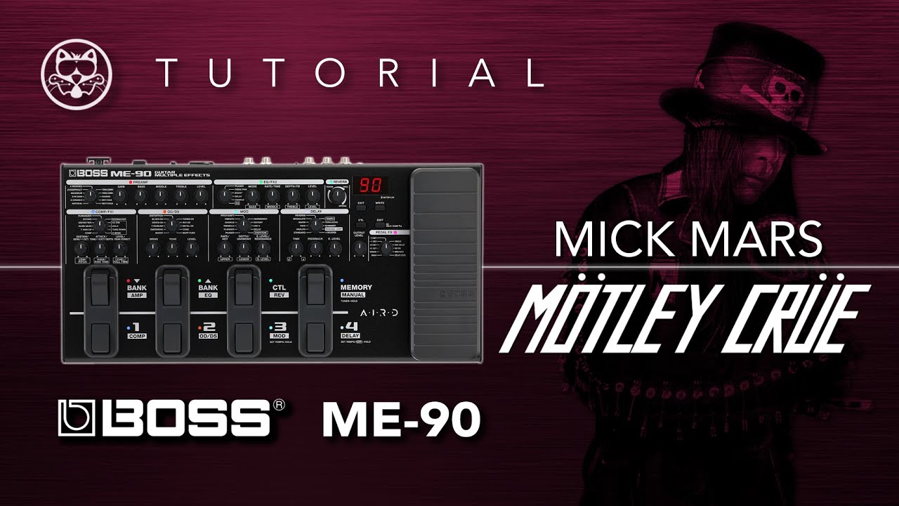 ¡BOSS ME-90! Mötley Crüe - Mick Mars... ¡EN ESPAÑOL!