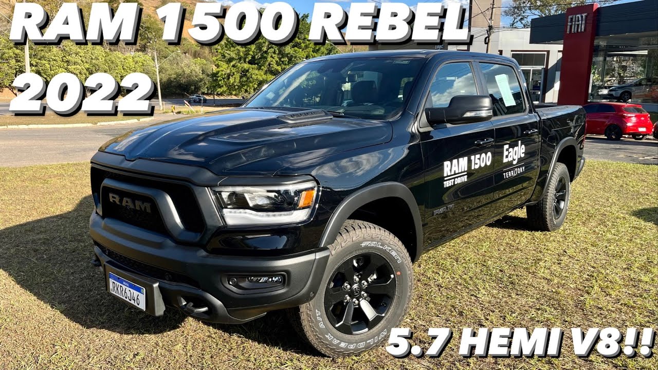 RAM 1500 REBEL V8 2022 - V8 5.7 L é uma verdadeira PICK-UP AMERICANA!! (4K HDR)