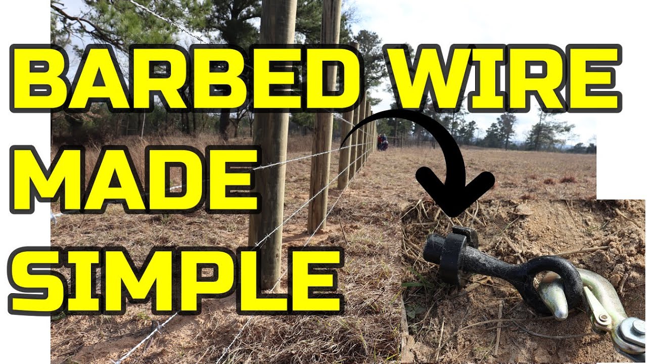 Ep. 58 - Barbed Wire Installation | How Easy? | Blackacre Ranch