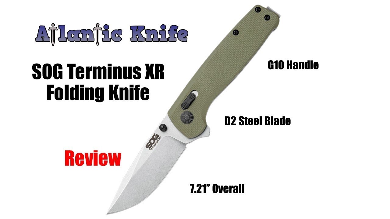 Складной нож SOG TERMINUS XR OD GREEN G10 D2 TM1022BX