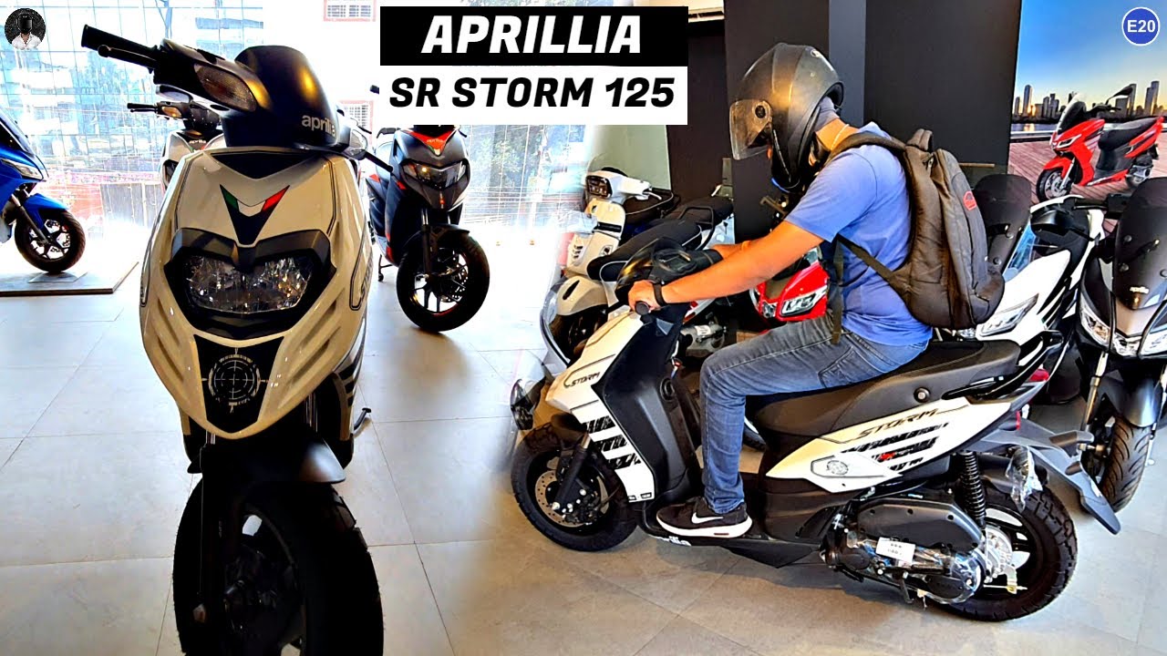 Aprilia SR Storm 125 - A Aggressive Scooter in the Segment! | In Details | Agnee Motovibes