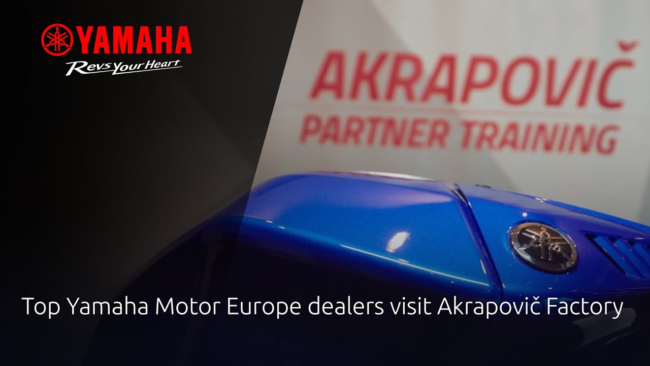 Top Yamaha Motor Europe dealers visit Akrapovič Factory