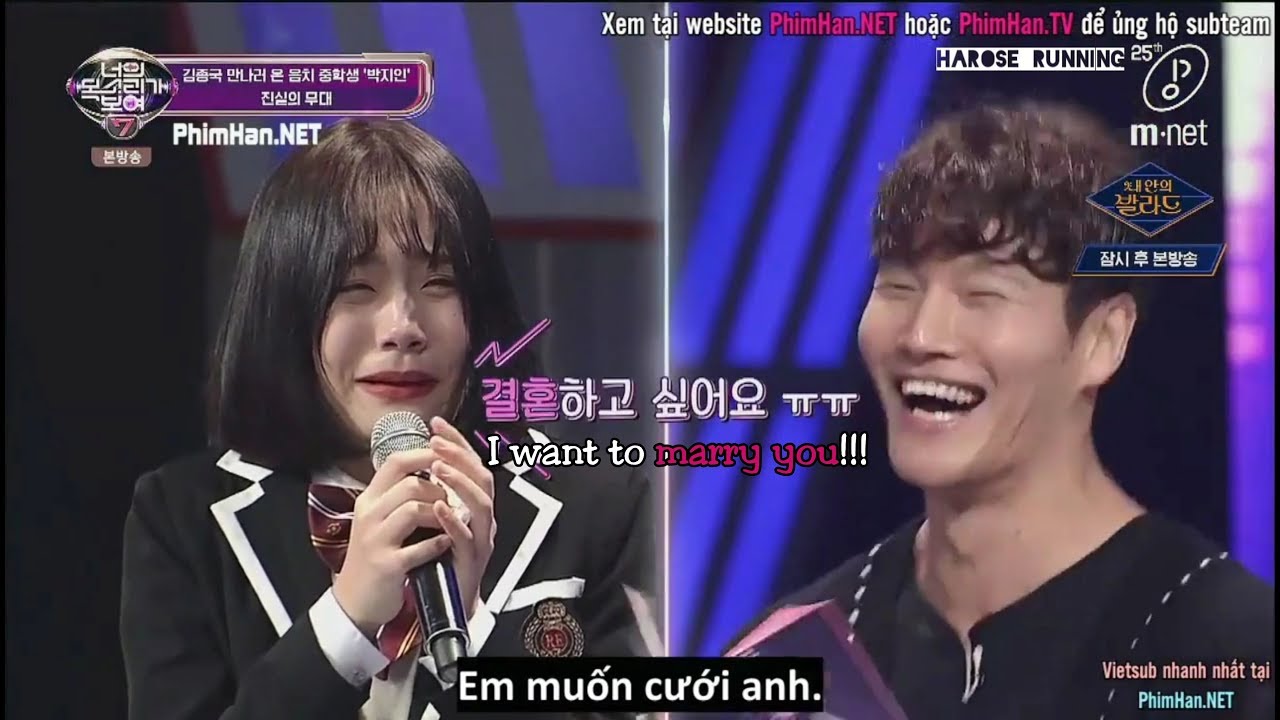 [ENGSUB + VIETSUB] A 16-year-old Girl Want To Get Married With Kim Jong Kook ㅋㅋㅋ
