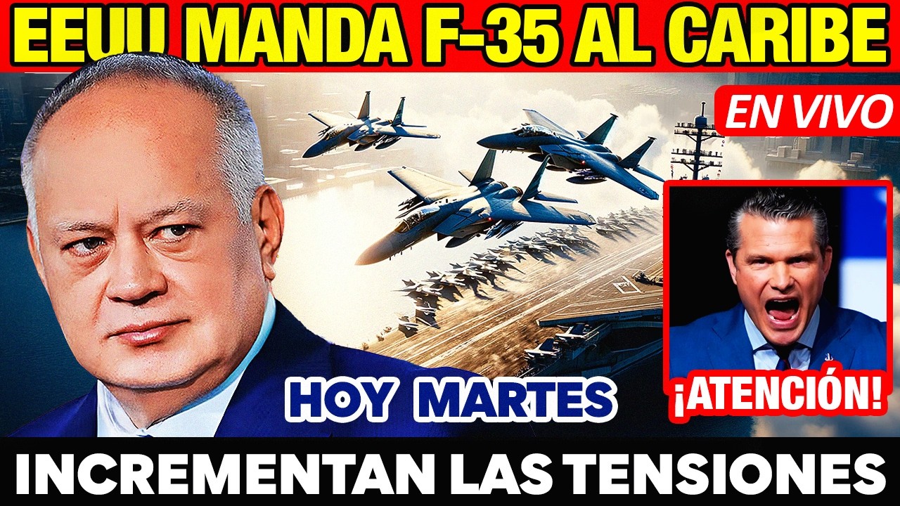 ÚLTIMO 🚨 F-35 SIGUEN VOLANDO CERCA DE VZLA 🔴 ¿QUÉ ESTÁ PREPARANDO EEUU?