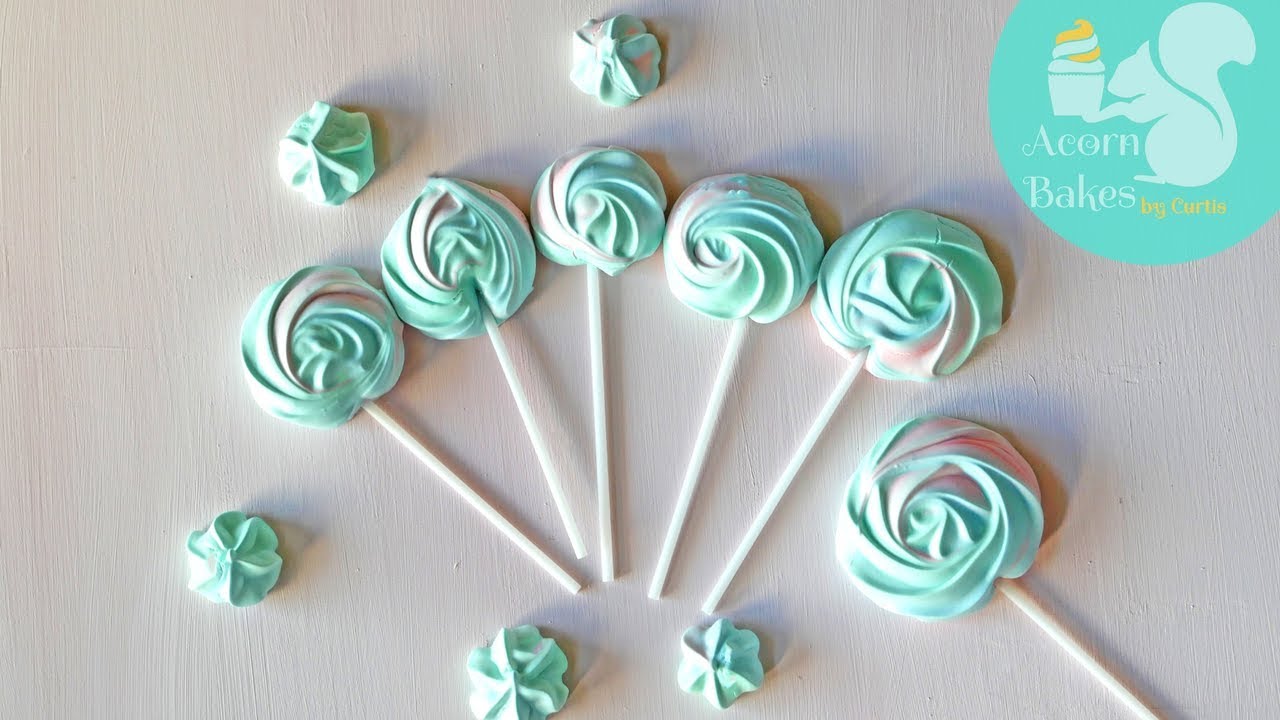 HOW TO MAKE VEGAN MERINGUE KISSES & LOLLIPOPS | Acorn Bakes