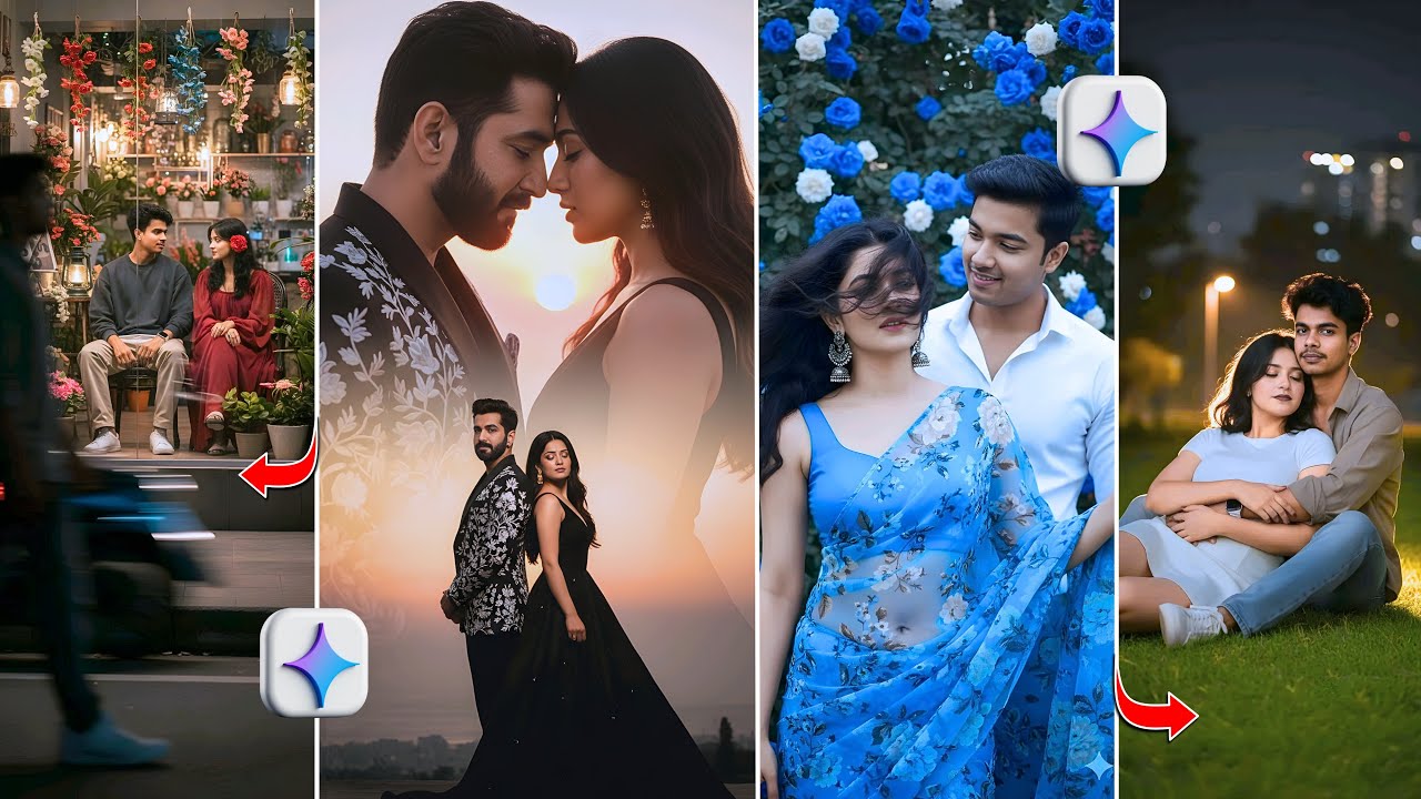 New Trending Couple Photo Edit AI Prompt | Ai Retro Couple Photo Editing Prompt | New Couple Prompt