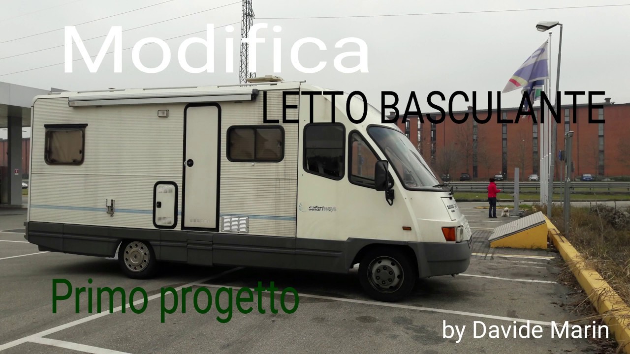 Modifica letto basculante camper primo progetto