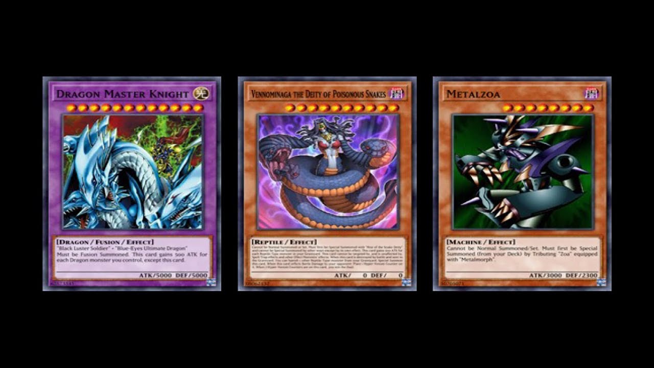 YU-GI-OH! - First turn Bossmonster (Dragon Master Knight, Vennominaga, Metalzoa)