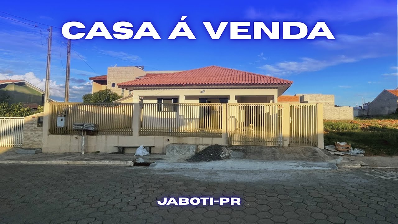 CASA À VENDA EM JABOTI – PR | AVENIDA PRINCIPAL | R$ 450.000,00