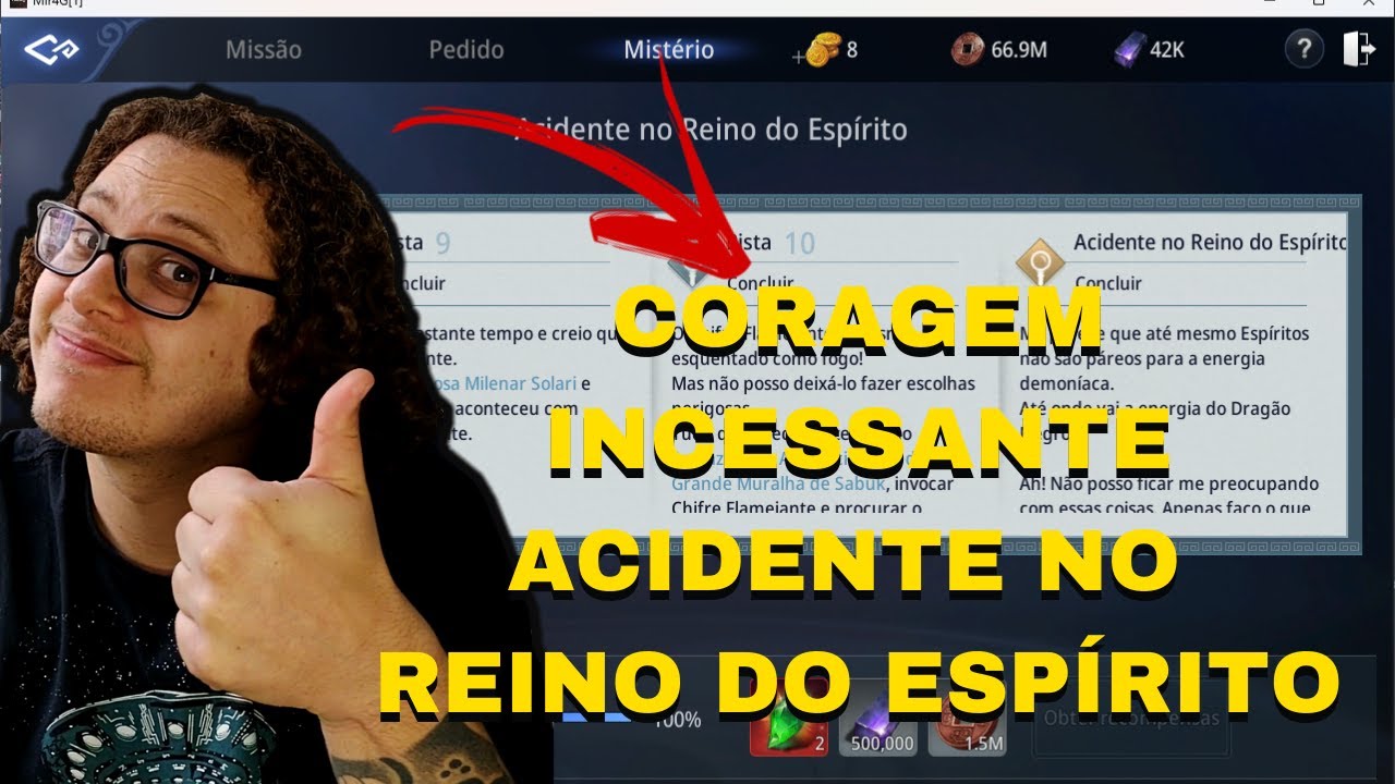 MIR4 - MISTÉRIO CORAGEM INCESSANTE, ACIDENTE NO REINO DO ESPÍRITO 4ºPERGAMINHO DESBLOQUEADO COMPLETO