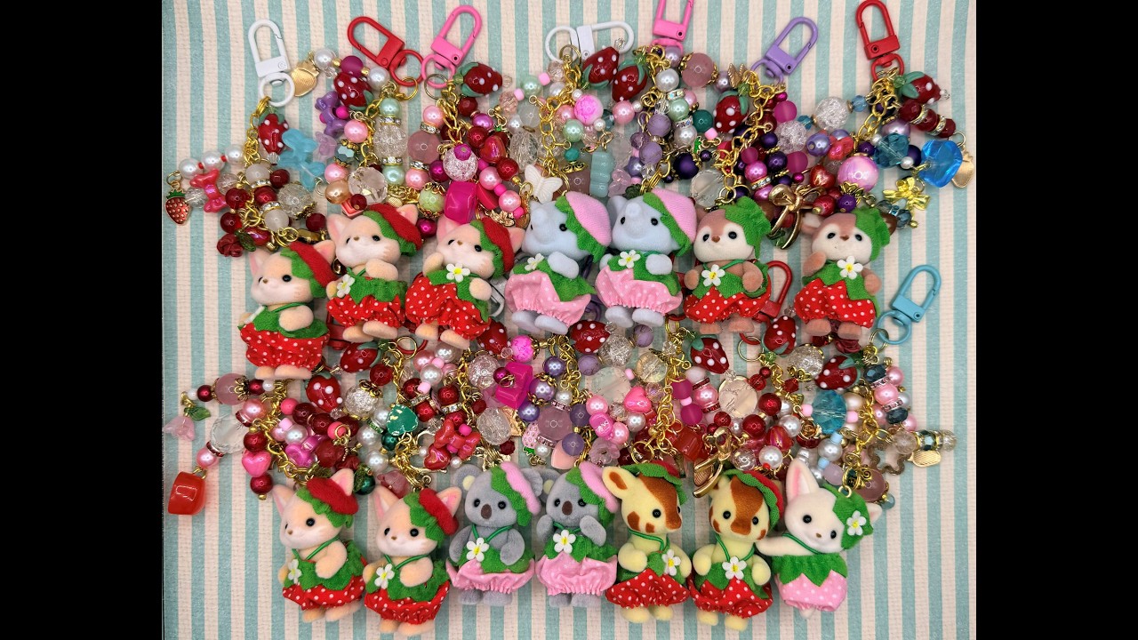 ETSY RESTOCK - CALICO CRITTER BAG CHARMS - VERY BERRY COLLECTION