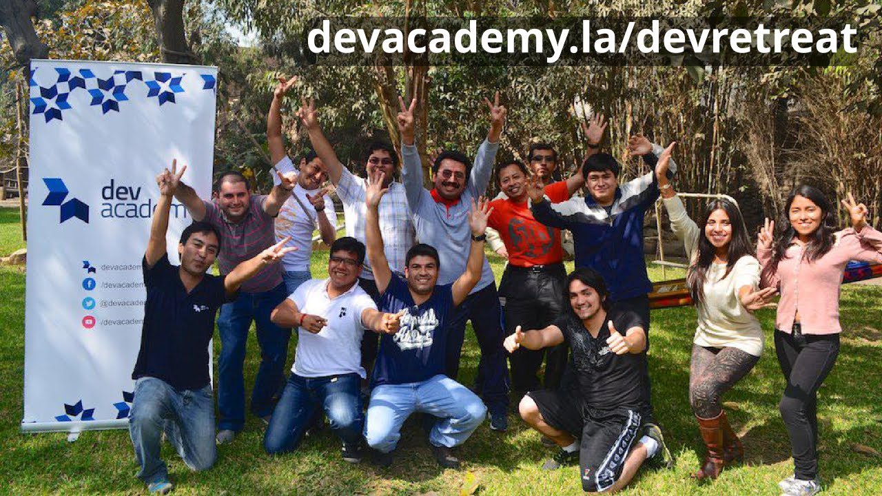Retiros de desarrollo de software en devAcademy #devRetreat