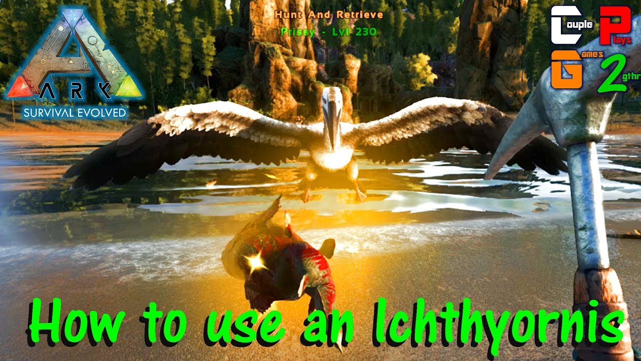 Ark Survival Evolved - How to use an Ichthyornis to get prime - S07E11