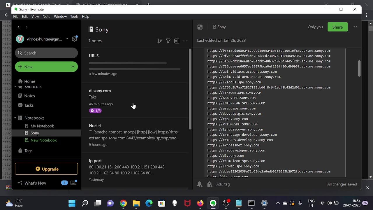 recon after recon with notes taking