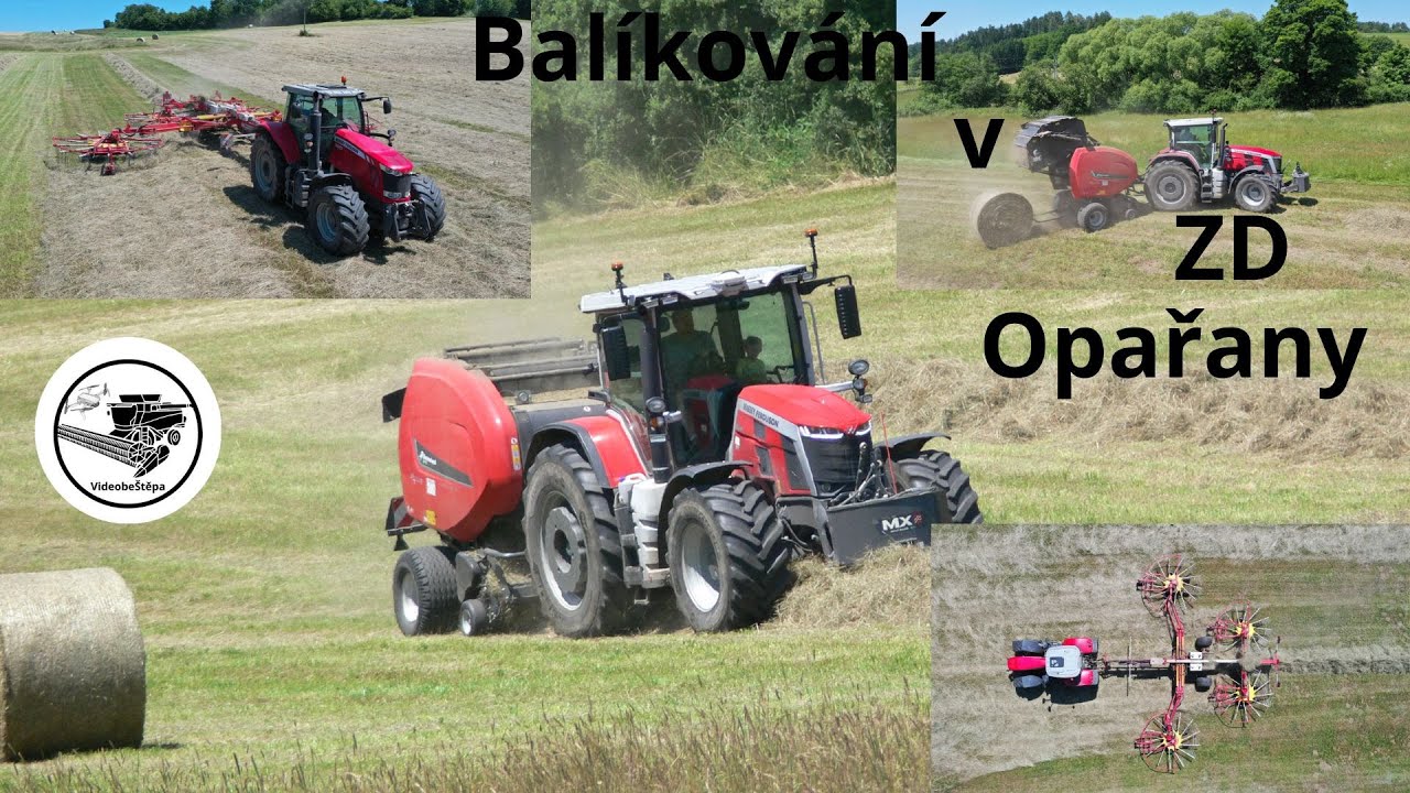Balíkování I ZD Opařany I MASSEY FERGUSON 85.245 I MASSEY FERGUSON 7485 I MASSEY FERGUSON DYNA VT I