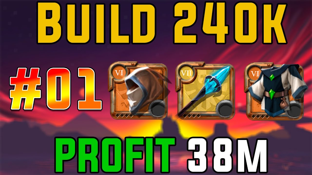 GREAT FROST 240K BUILD - 38M PROFIT MISTS #01 | Albion Online PvP