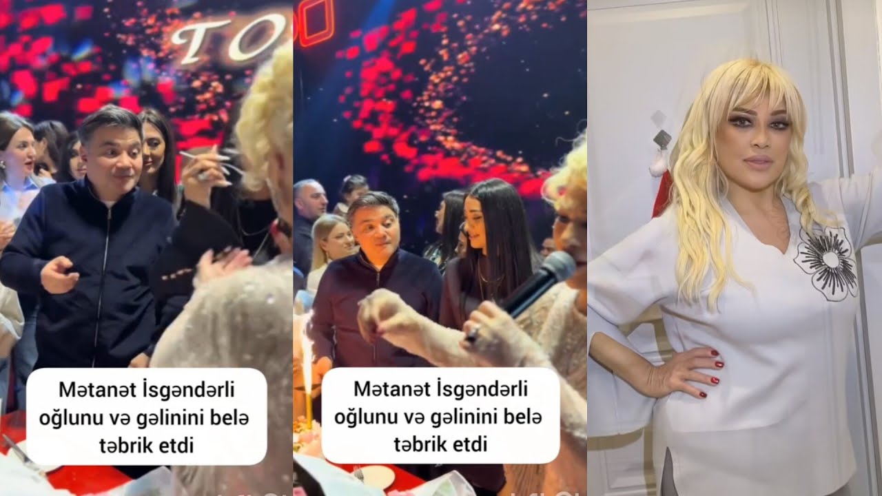 Mətanət İsgəndərli oğlunu və gəlinini belə təbrik etdi 