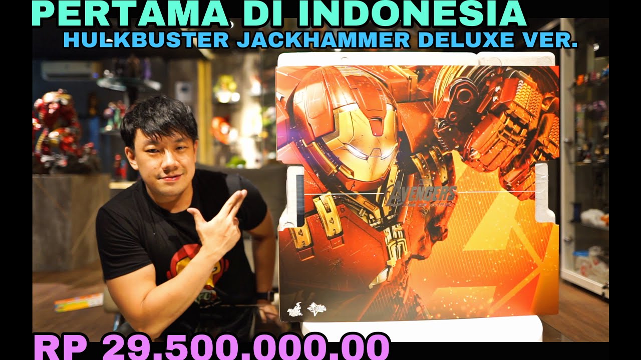 (ENG SUBTITLE) INI BARU MAINAN COWO MAN!! UNBOXING HOTTOYS HULKBUSTER WITH JACKHAMMER DELUXE VER!