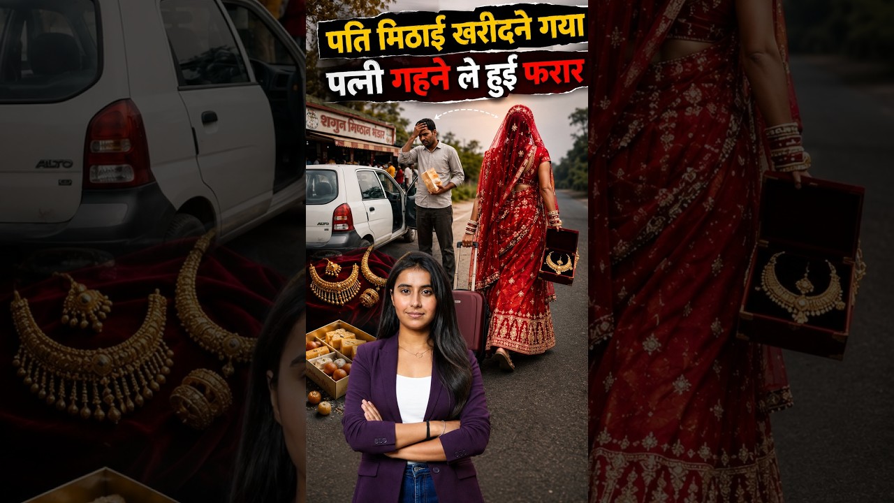 पति मिठाई खरीदने गया, पत्नी गहने ले हुई फरार | Viral Video | Crime Story | Crime News | Viral News
