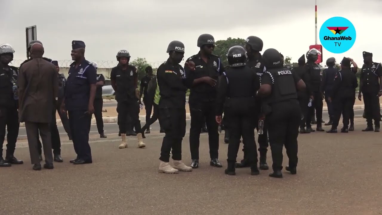 Heavy police presence deployed for Day 2 of Arise Ghana demonstration