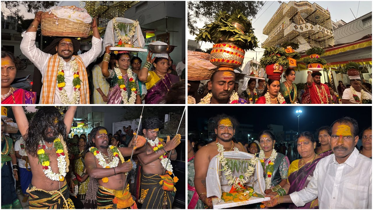 Medchal Oggu Babu Yellamma festival || Deepthi Bonam|| Chinnari Bonam ||Venu Bonam #yellammafestival