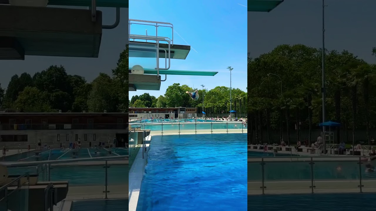 Swimmingpool Lido Lugano, Switzerland.
