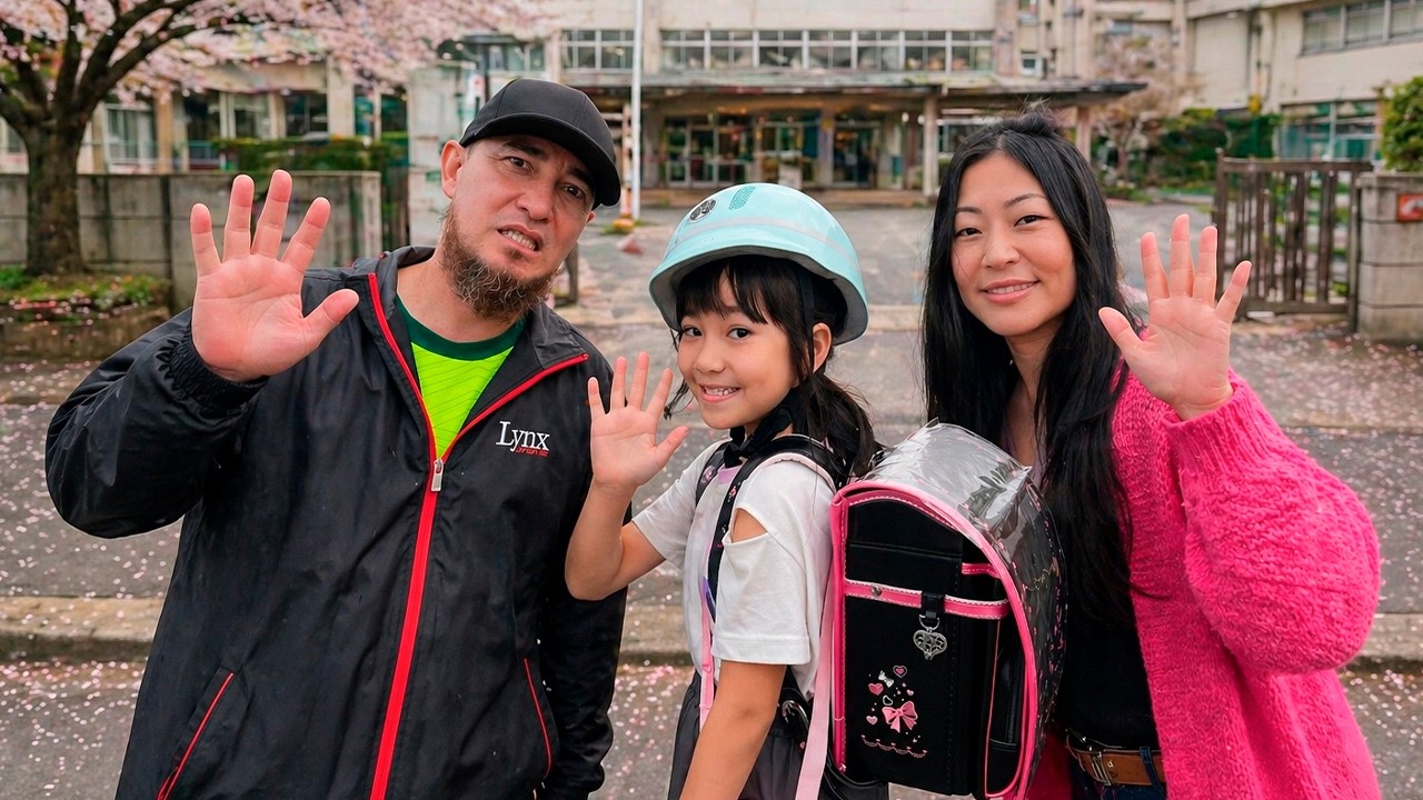 PRIMEIRO DIA DE AULA NA ESCOLA JAPONESA!! YU e FAMÍLIA