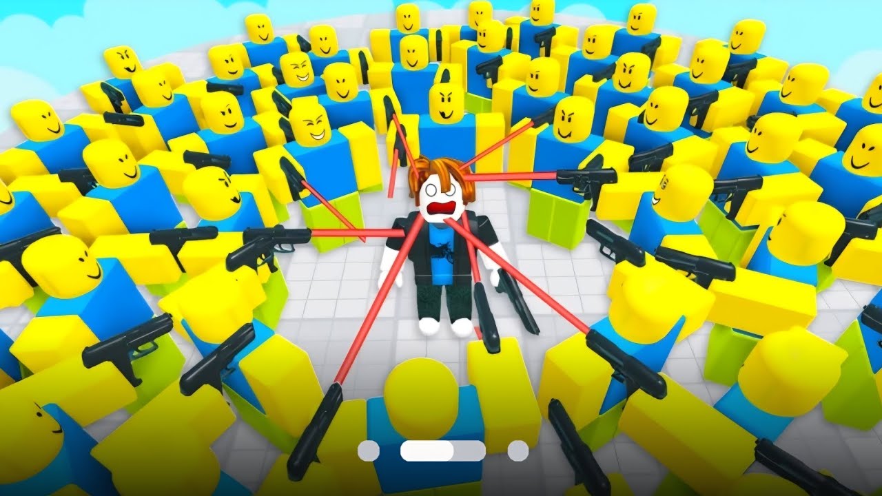ROBLOX BLIND SHOT WITH 100 PLAYERS!! #blindshot #roblox #gaming 