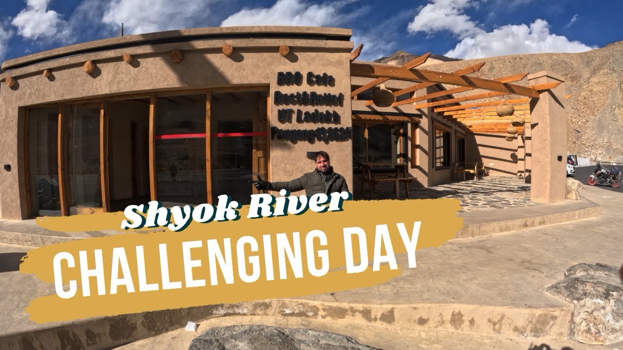 Ep-13 “22km Ride On Tough Road Along Shyok River,Today Was A Long And Challenging Day” #shyok #vlog