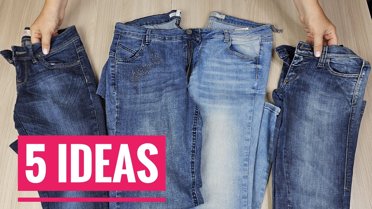 5 Крутых Идей, Что Можно Сшить из Старых Джинсов 👖 | Переделка Своими Руками