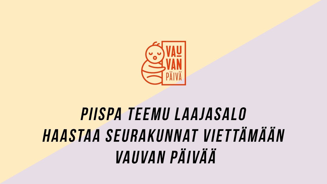 Piispa Teemu Laajasalo haastaa seurakunnat viett&auml;m&auml;&auml;n Vauvan p&auml;iv&auml;&auml;