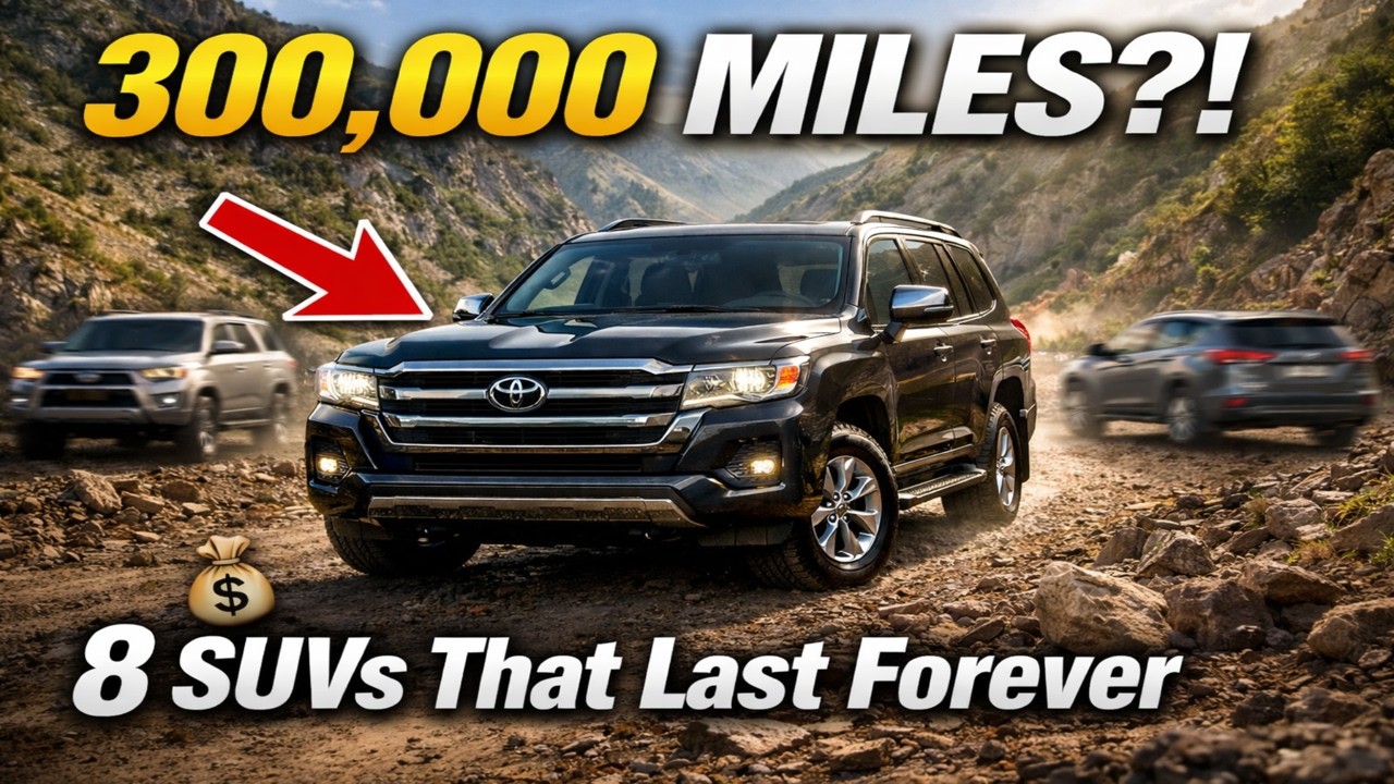 8 SUVs That Will Last Over 300,000 Miles in 2026