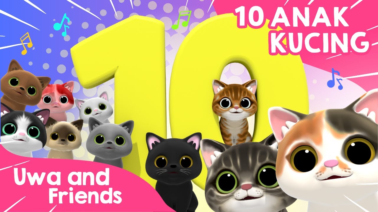 10 Anak Kucing - Lagu Anak Indonesia Terbaru - Anak Kucing Gemoy