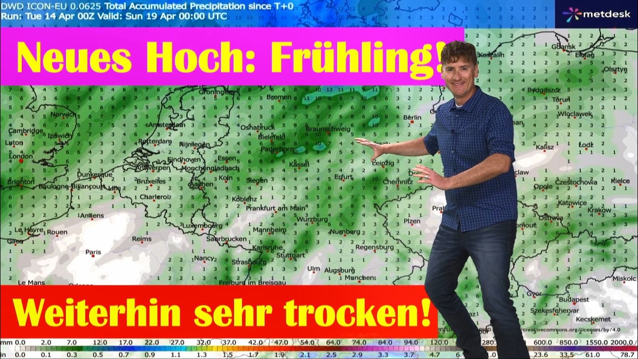 Der April macht wieder auf Fr&uuml;hling: Die n&auml;chsten Tage bringen lokal 20 Grad und mehr! Wenig Regen