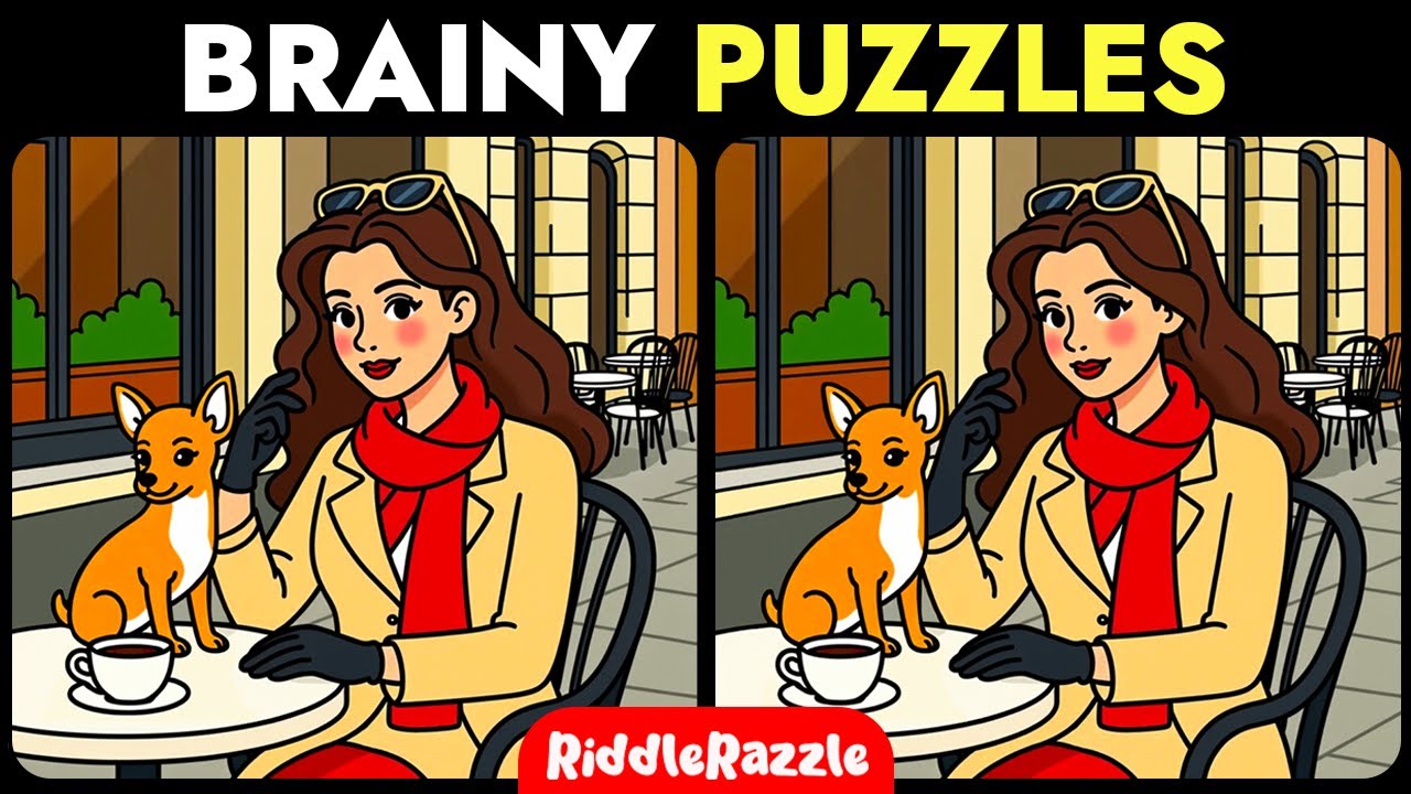 Spot the 3 Differences | 🧩👀 (5 Puzzles) | Can You Find All 15 Differences?