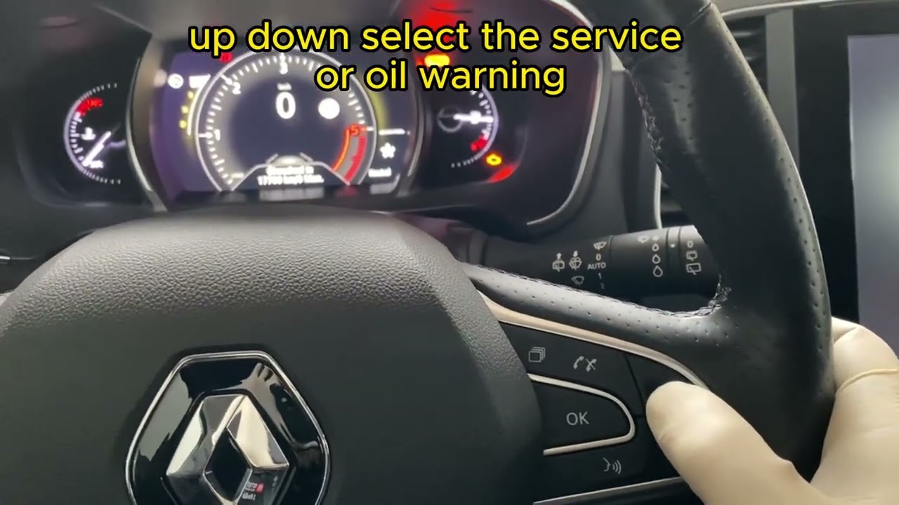 RENAULT TALISMAN SERVICE RESET