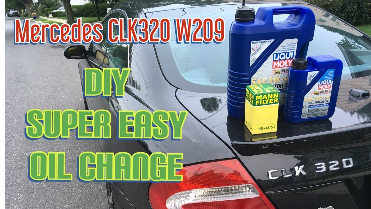 Super Easy DYI Oil Change - Mercedes W209 CLK 320
