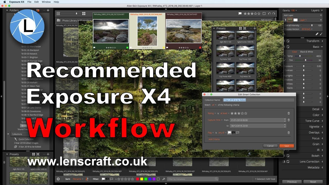 Recommended Alien Skin Exposure Workflow