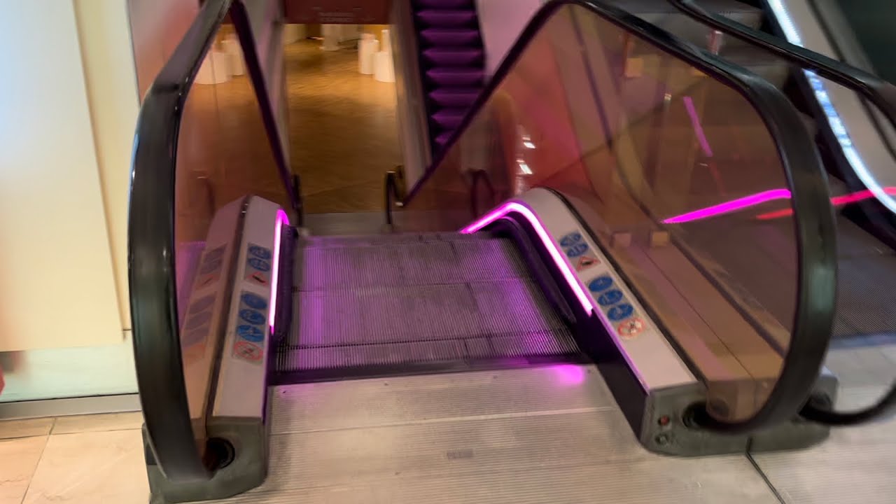 Paris, France. 14x Kone escalator ride at Galeries Lafayette Department Store Haussmann - Centre set