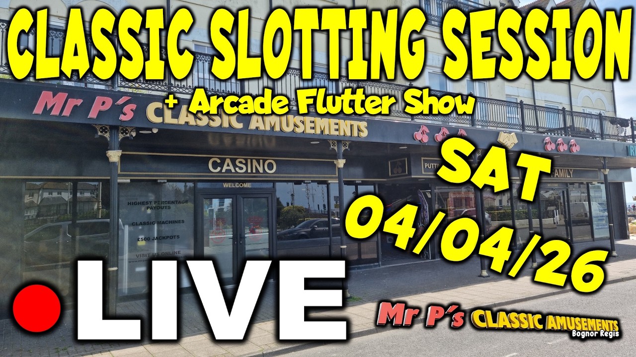 ● LIVE | Mr P's  Classic Amusements Bognor | Playing Classic Fruit Machines