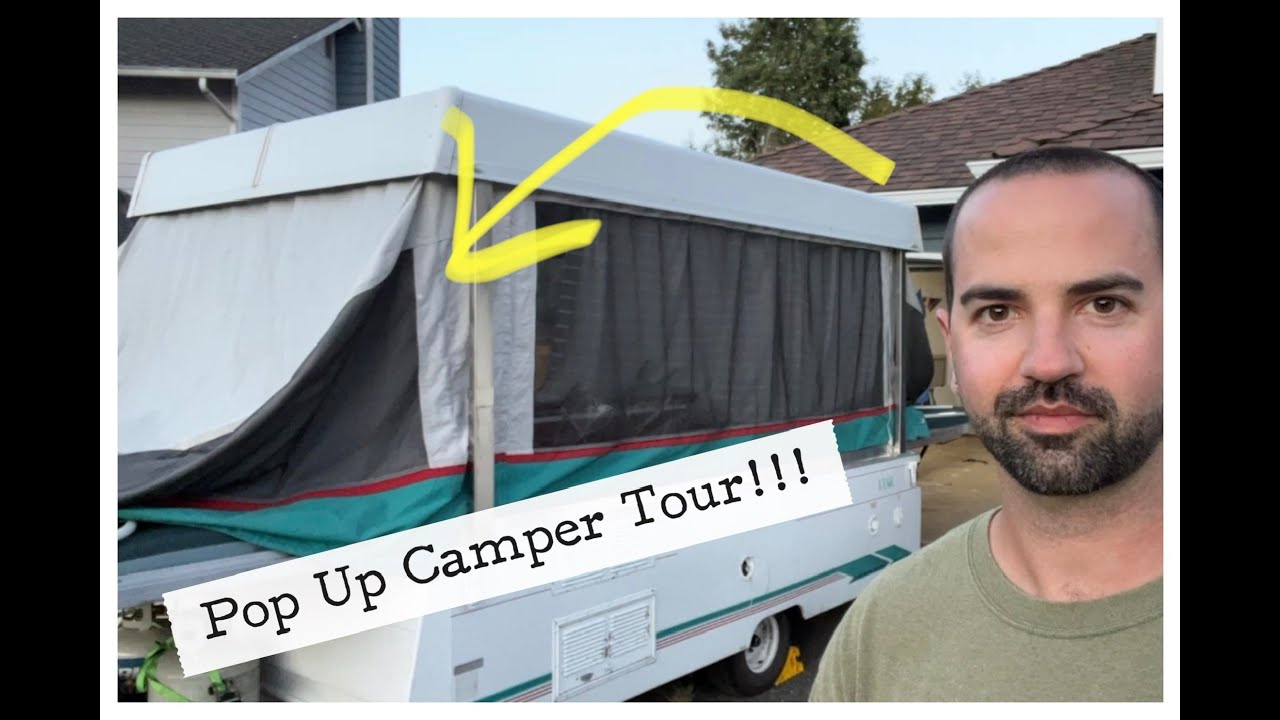 Pop Up Camper Tour (very in-depth!) | 1995 Coleman Fleetwood Utah
