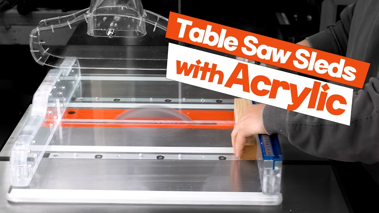 Table Saw Sleds with Acrylic / DIY / Remake